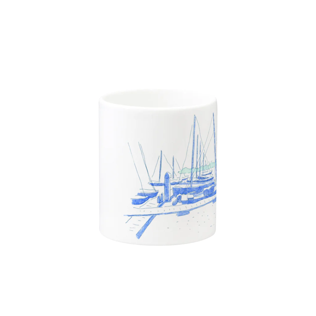 はしもとゆかのヨット Mug :other side of the handle