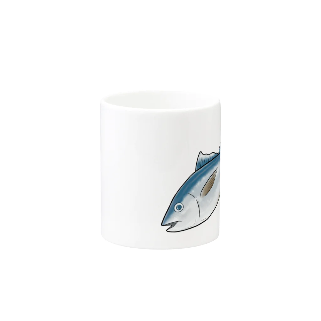 meteorのマグロと子猫 Mug :other side of the handle