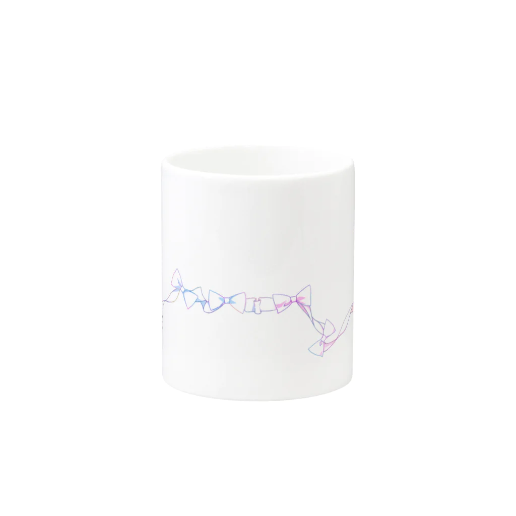 にことめこのリボン七星siro Mug :other side of the handle