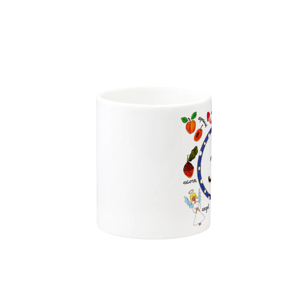 O​r​i​g​i​n​a​l​ ​T​e​e​ ​b​y​ ​L​i​l​y​.​Kのアルファベット "A" Mug :other side of the handle