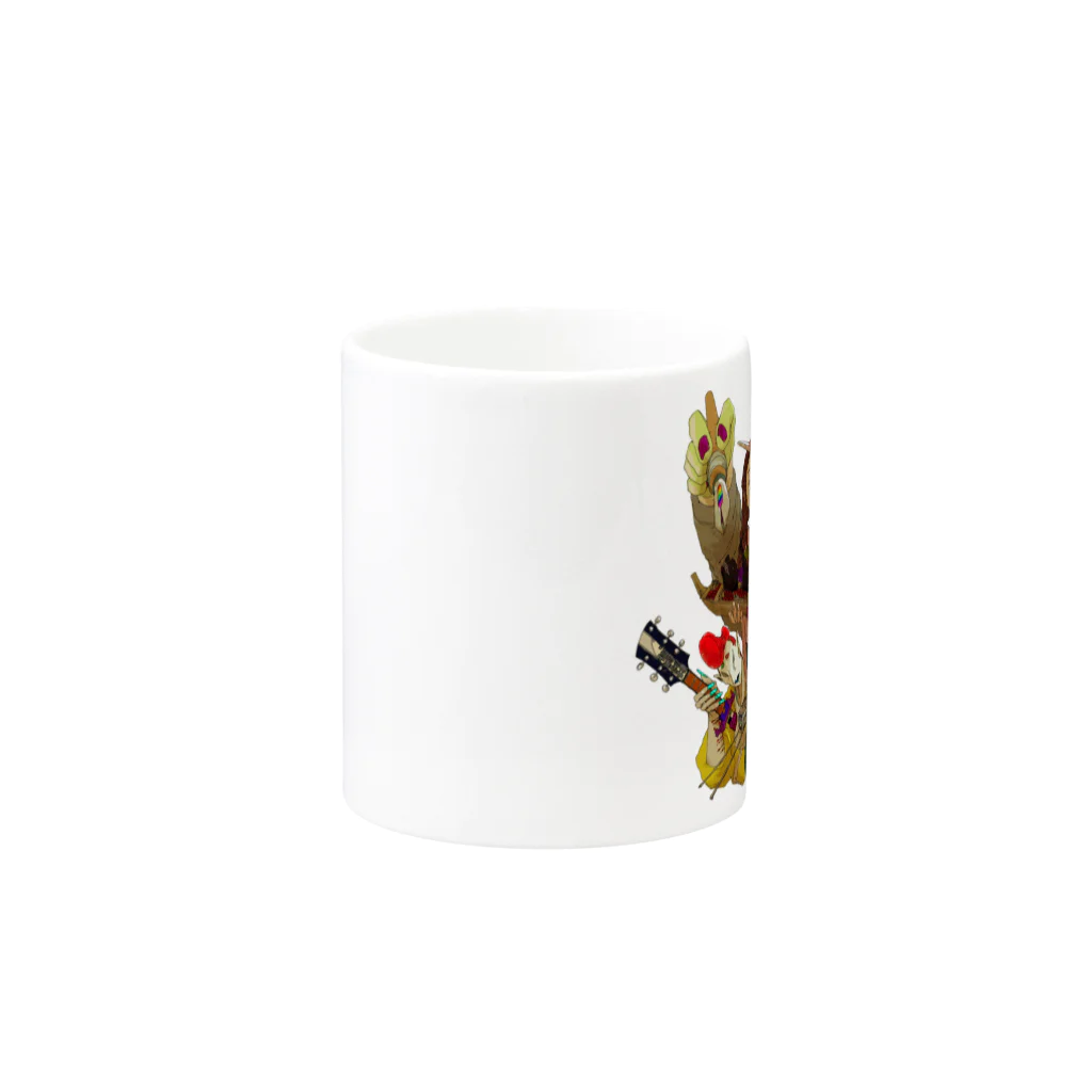 天地動転堂 SUZURI店の和 Mug :other side of the handle