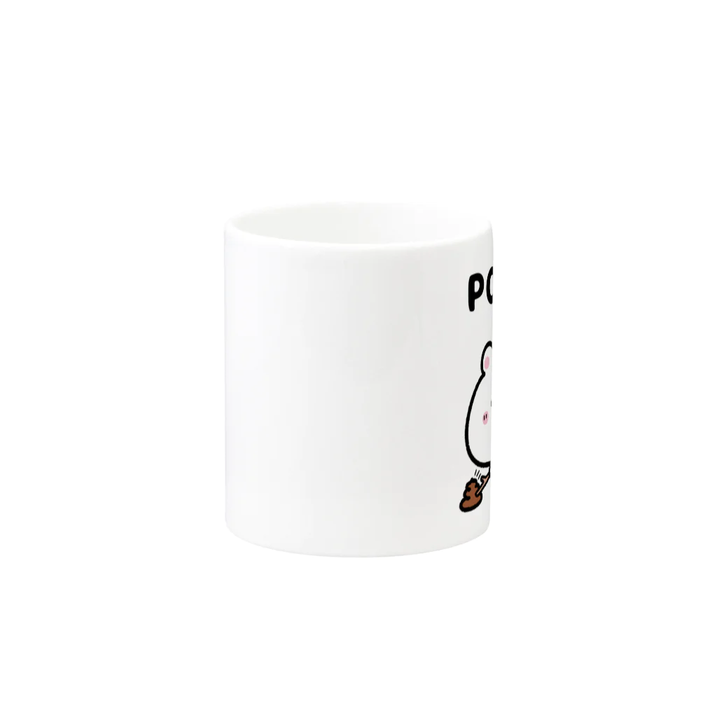 うさぎまるえkawaiishop のくまコロりん『つんつん』 Mug :other side of the handle