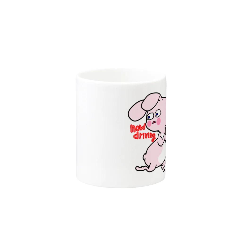 tororomuseumのドライビング Mug :other side of the handle