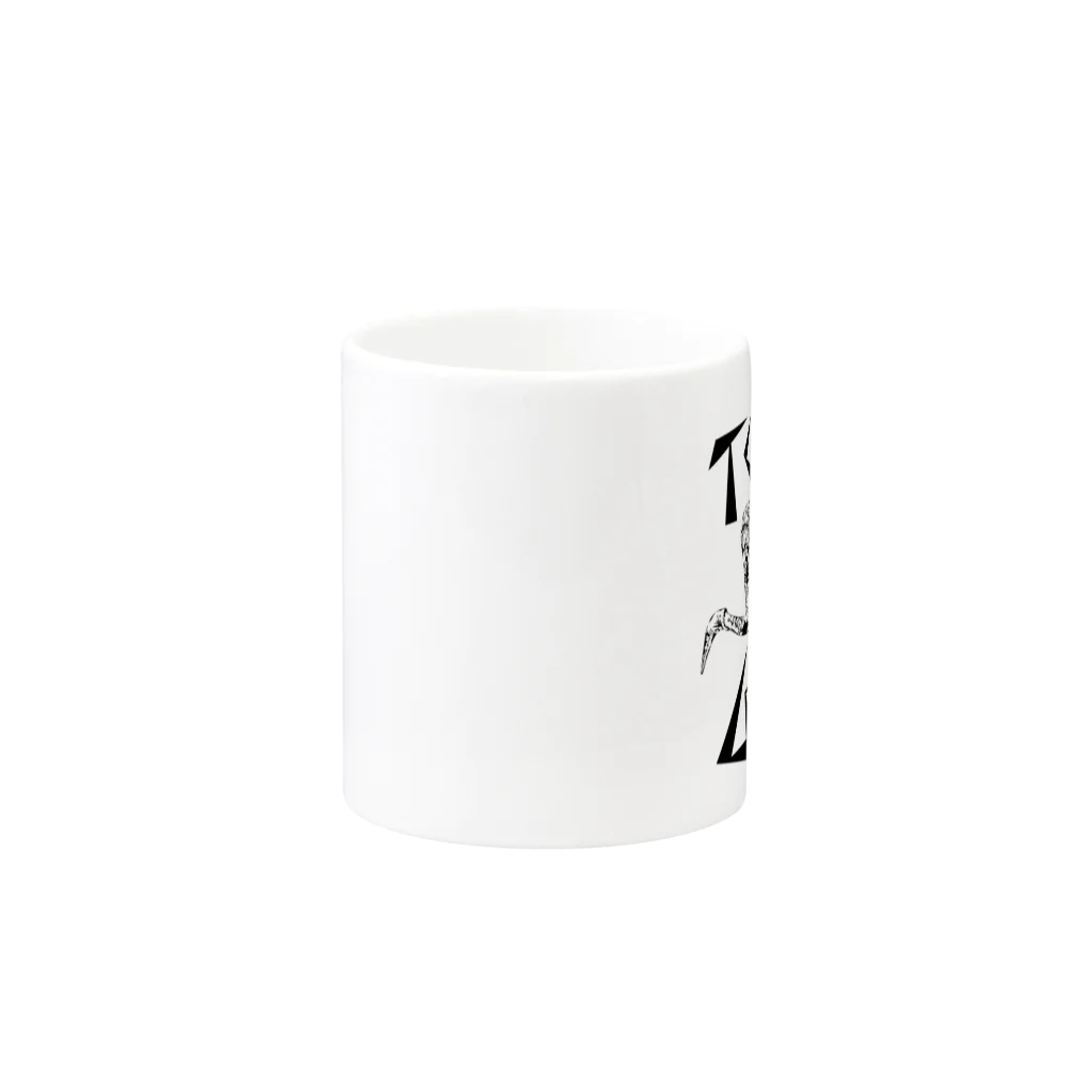 DieodeDesign2022のtokyobat Mug :other side of the handle