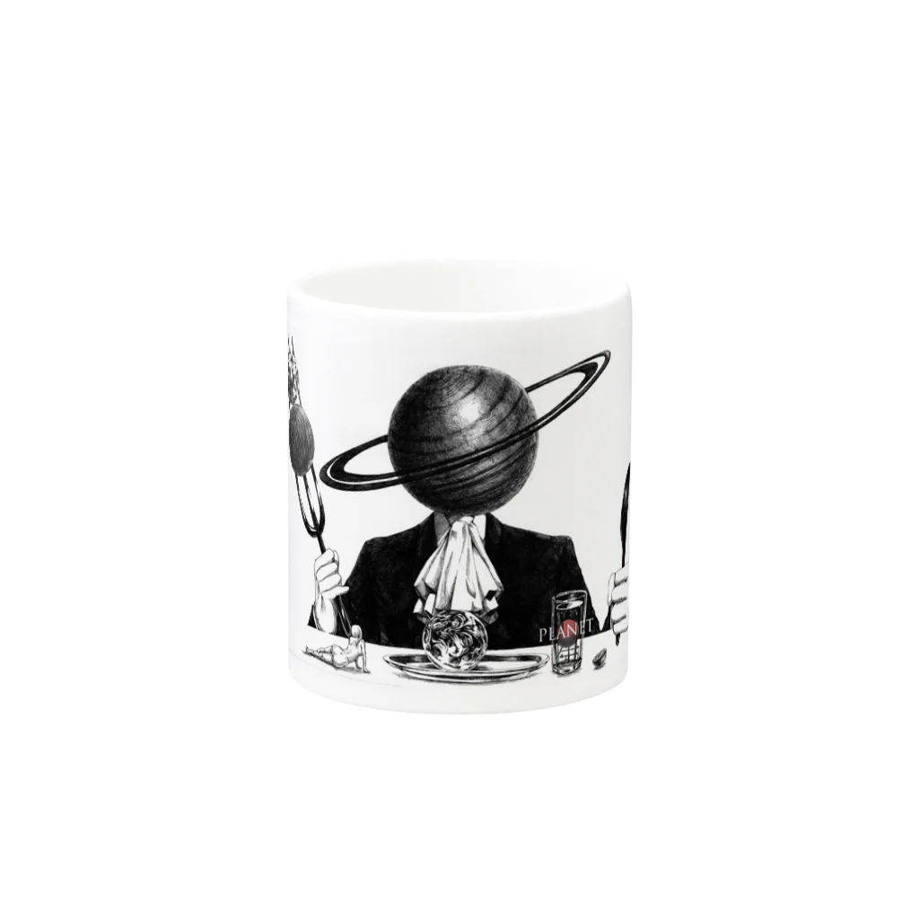 MIOMODSのPlanets Mug :other side of the handle