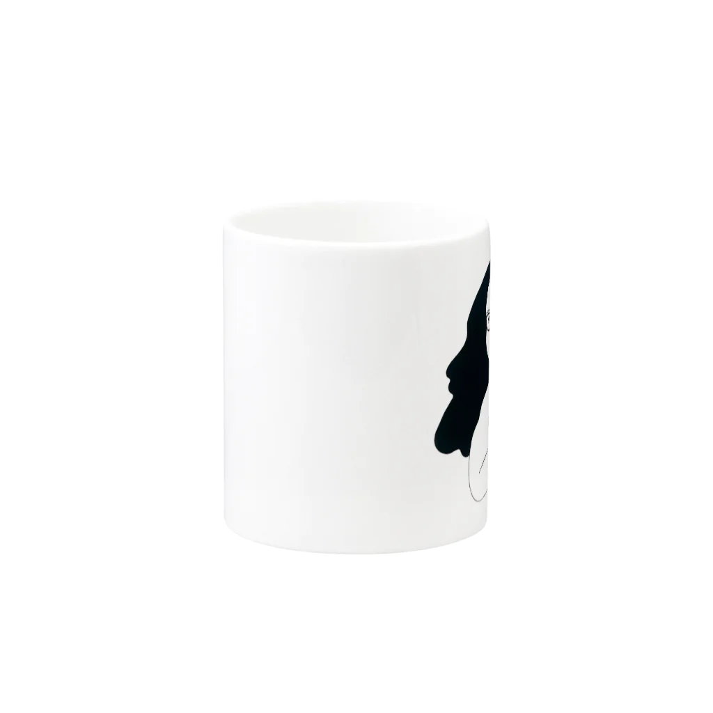 nozomimmのコーヒー Mug :other side of the handle