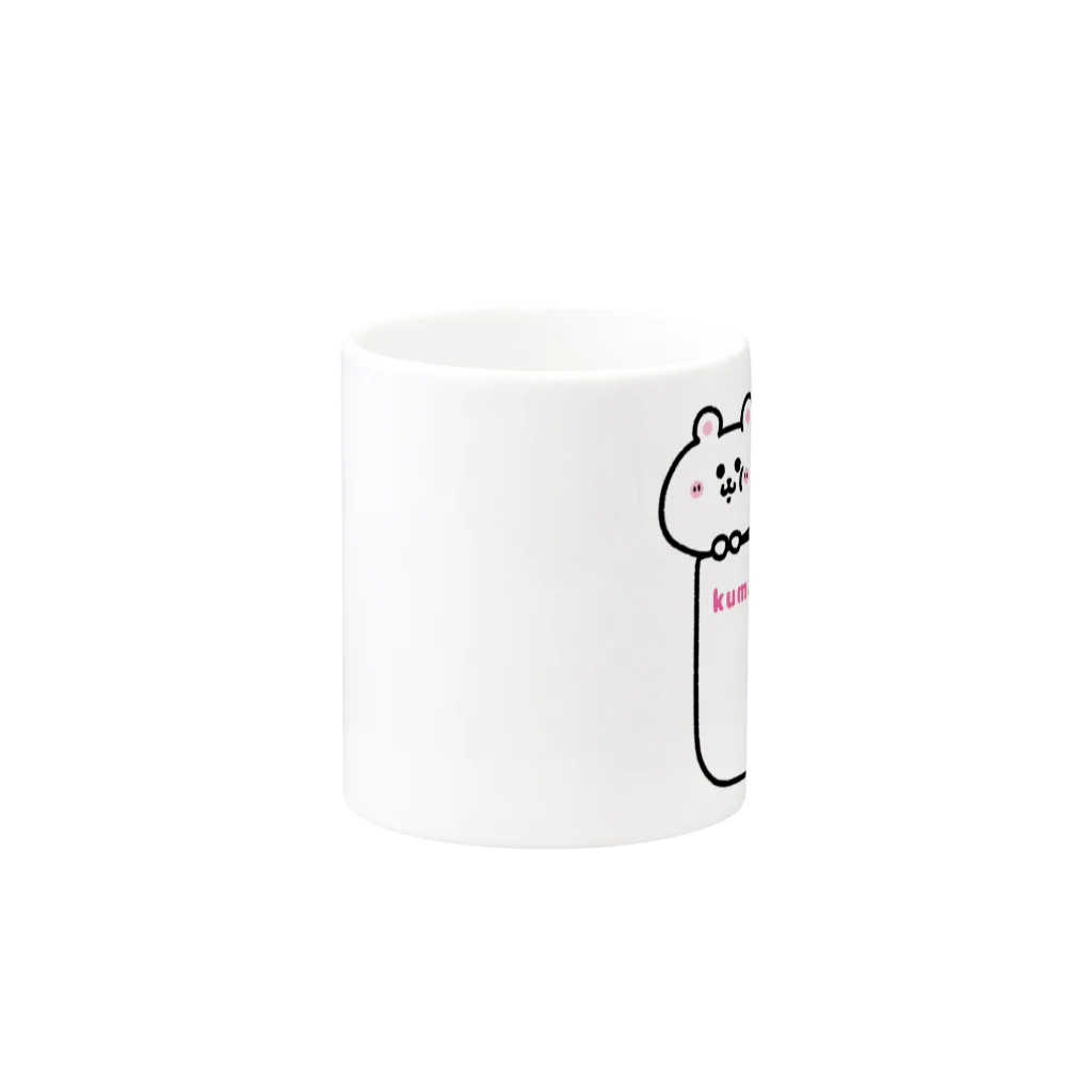 うさぎまるえkawaiishop のくまコロりん『ポケット2』 Mug :other side of the handle