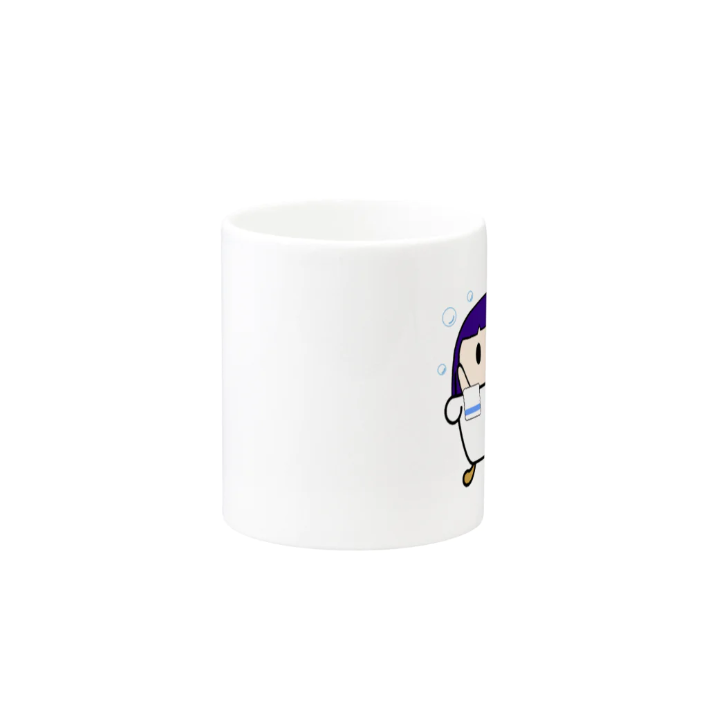 piderreの入浴ガール Mug :other side of the handle