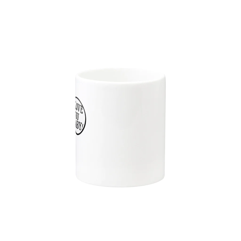 YUMOのScallion（l.o.v.e.） Mug :other side of the handle