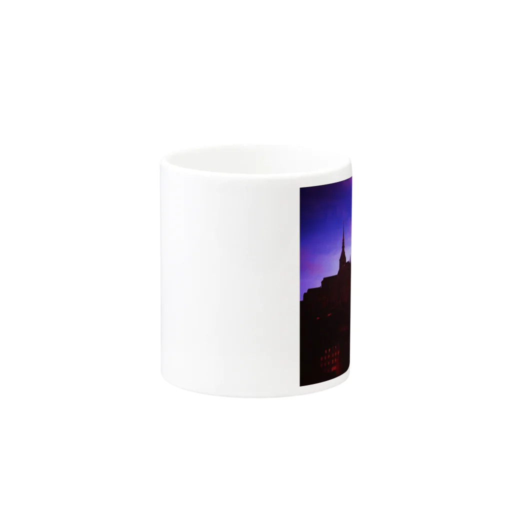 Aya HitakaのMont Saint Michel Mug :other side of the handle