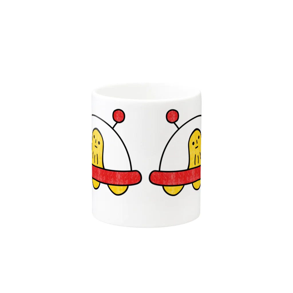 SECOND8のピ​ー​ナ​ッ​ツ​さ​ん​ ​U​F​O Mug :other side of the handle