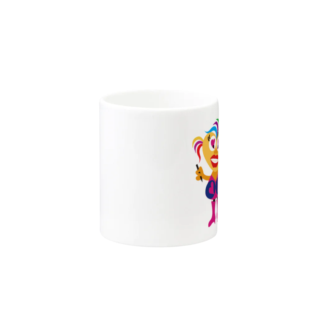 ジルトチッチのデザインボックスのHellow! ビザコだよん！ Mug :other side of the handle