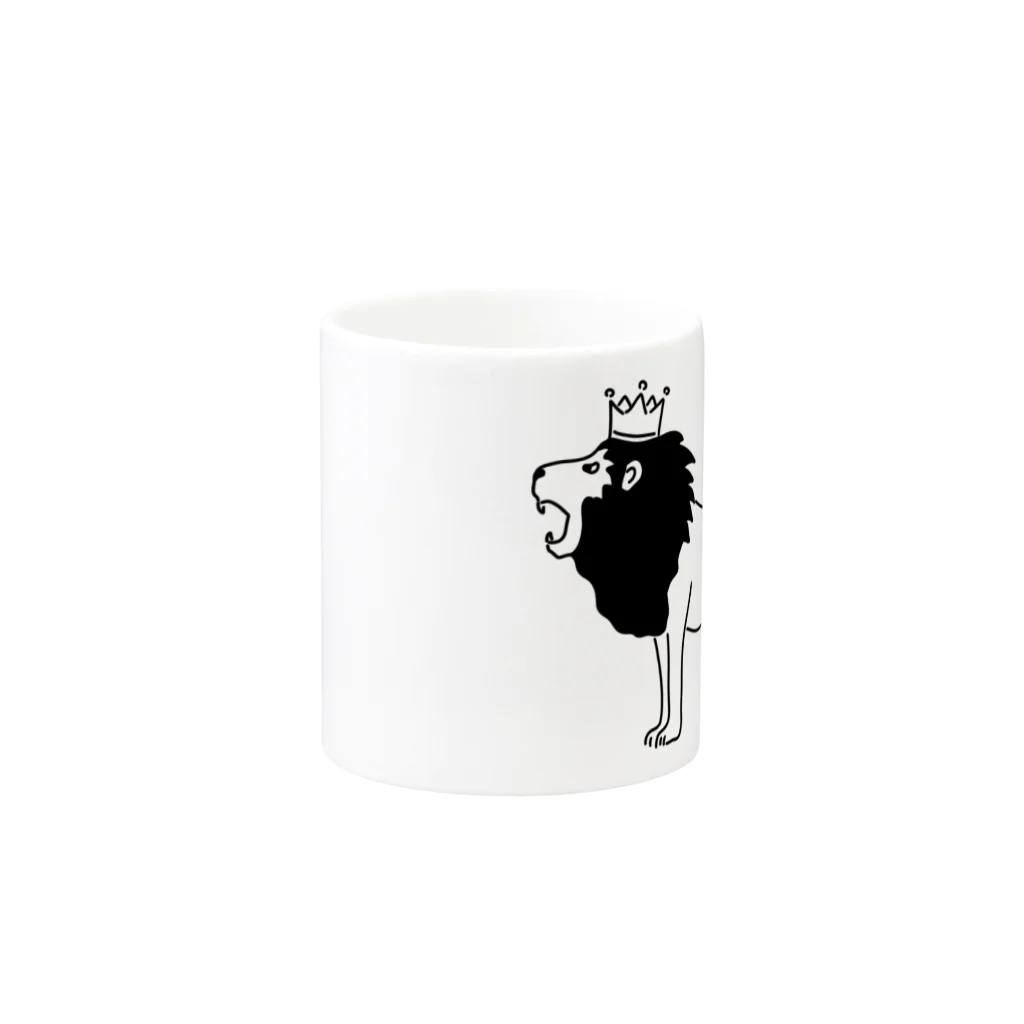 Aliviostaのライオンキング 動物イラスト Mug :other side of the handle