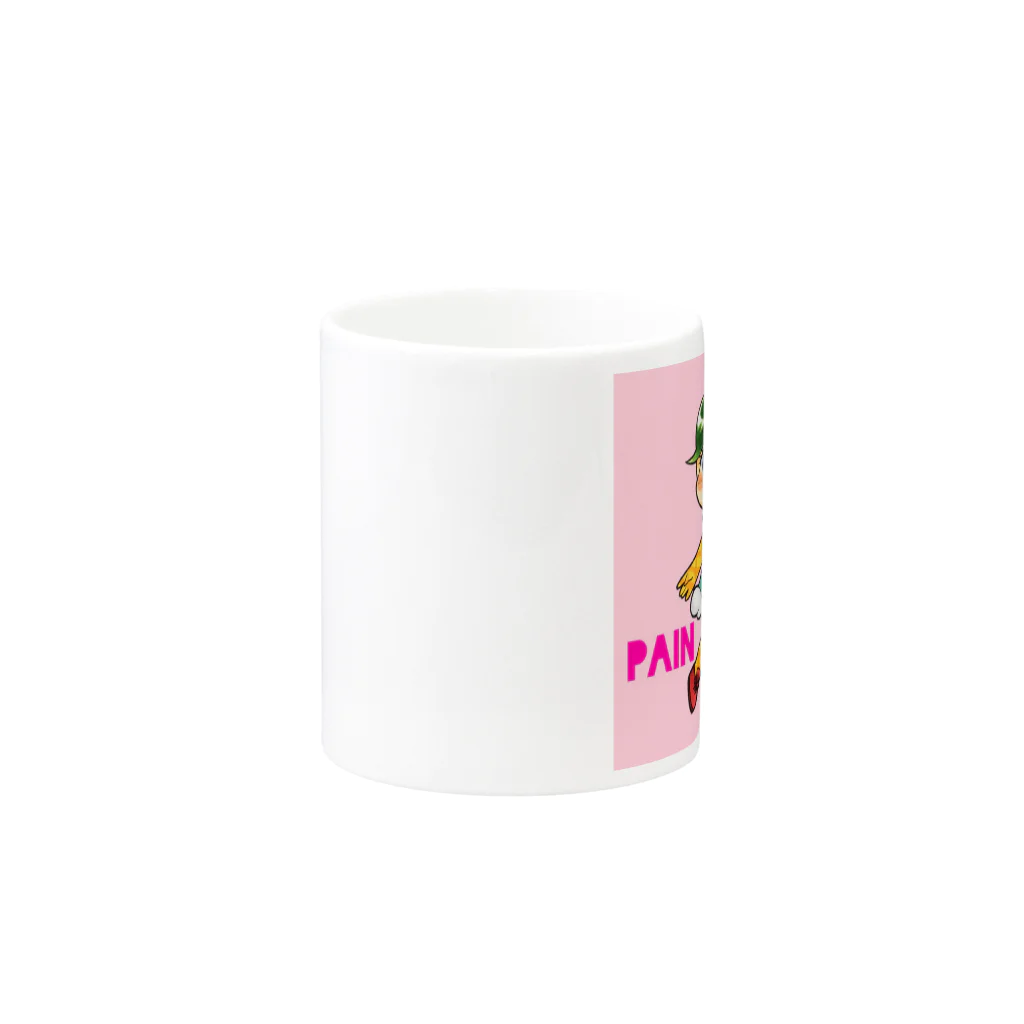 pain_chanのパインちゃん(ピンク) Mug :other side of the handle