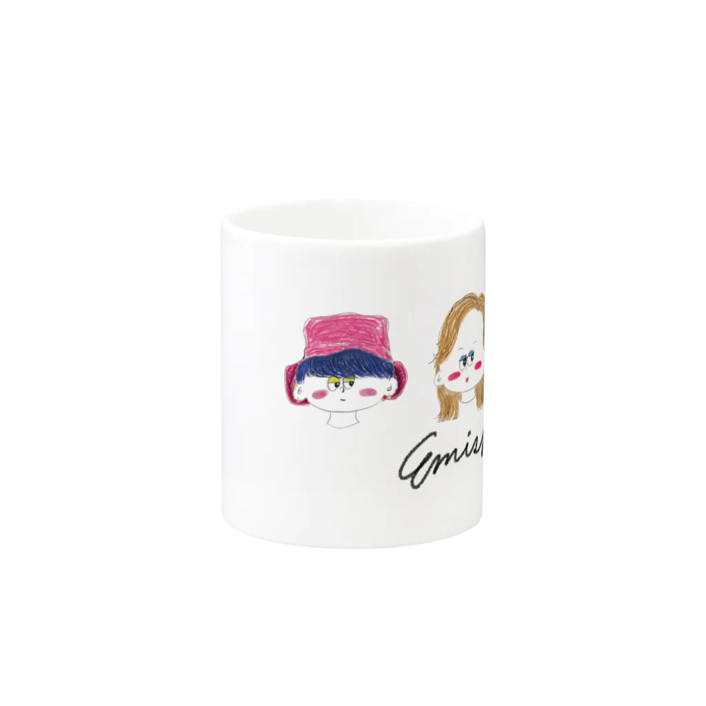 k_ondooのた Mug :other side of the handle