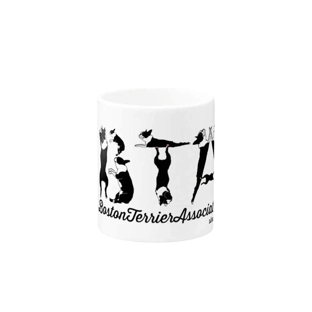 Rockbay67（ロックベイ）のボストンテリア同好会(BTA) Mug :other side of the handle