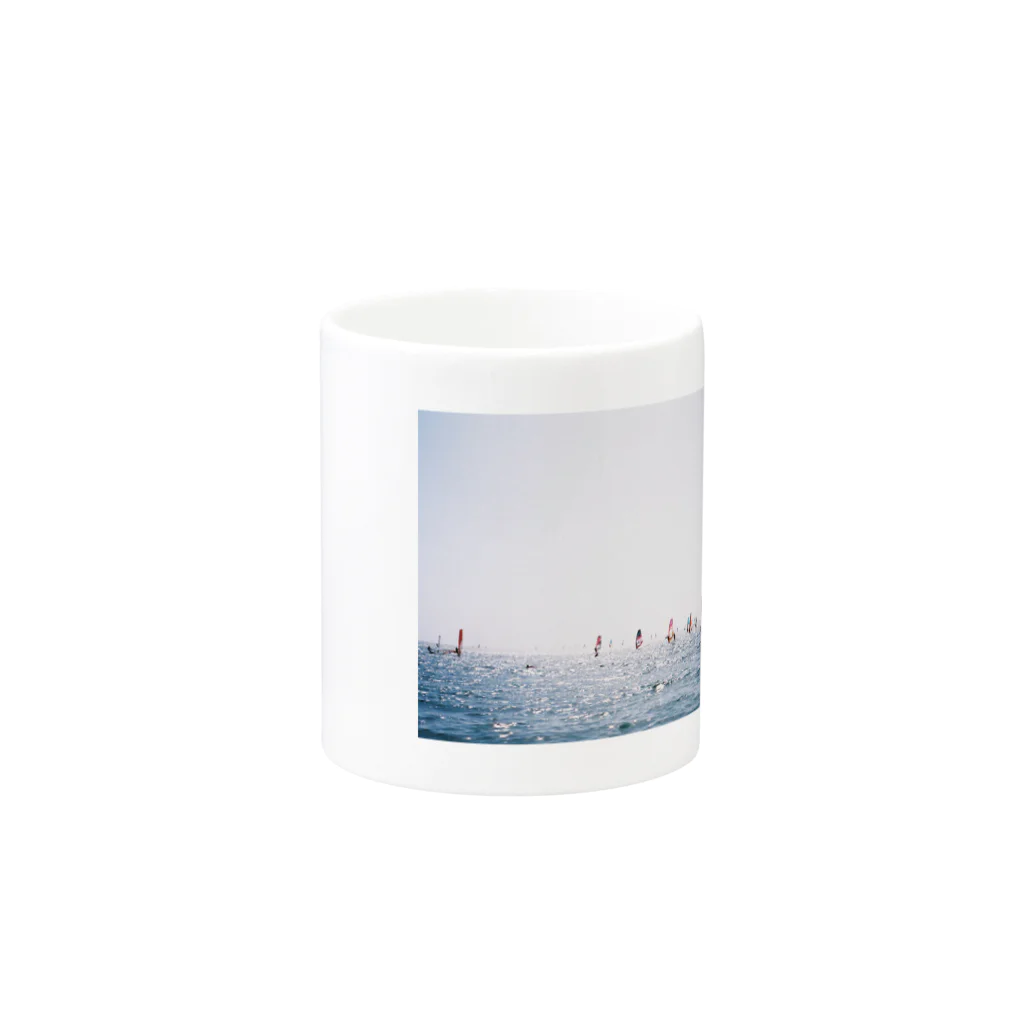 rieのwindsurfing Mug :other side of the handle