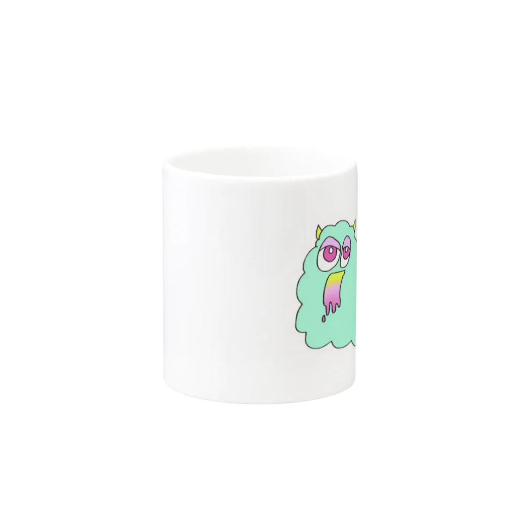 がやこのもさもさ Mug :other side of the handle