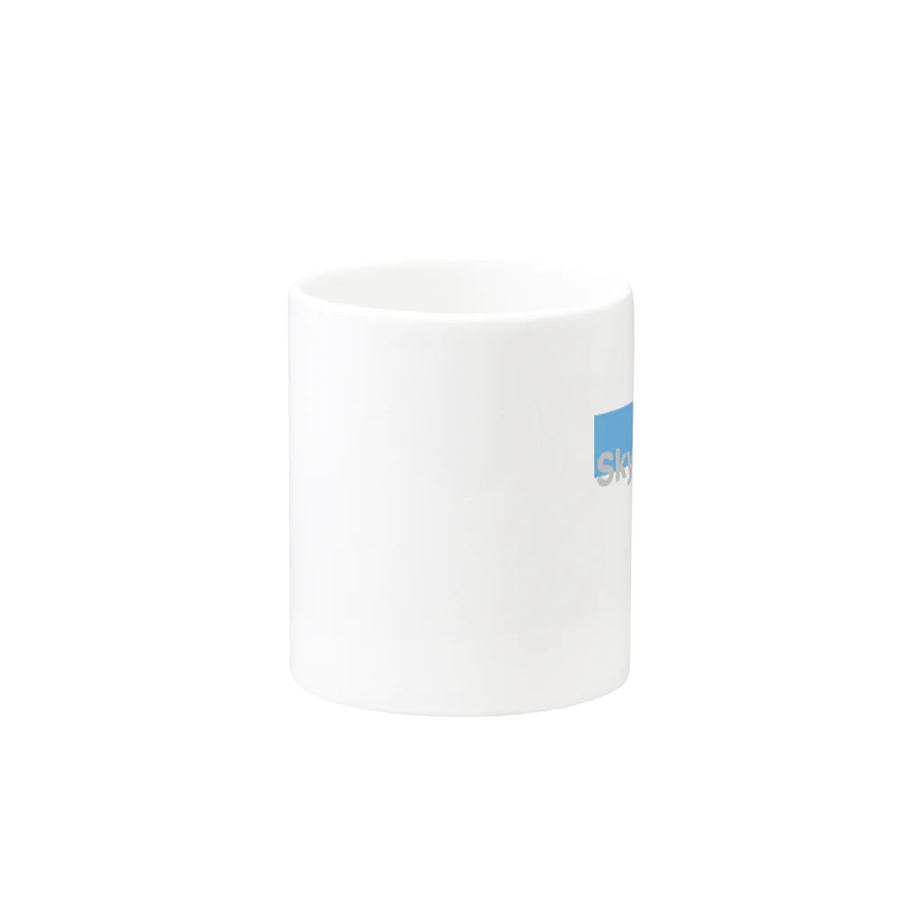 blueのskyblue   水色 Mug :other side of the handle