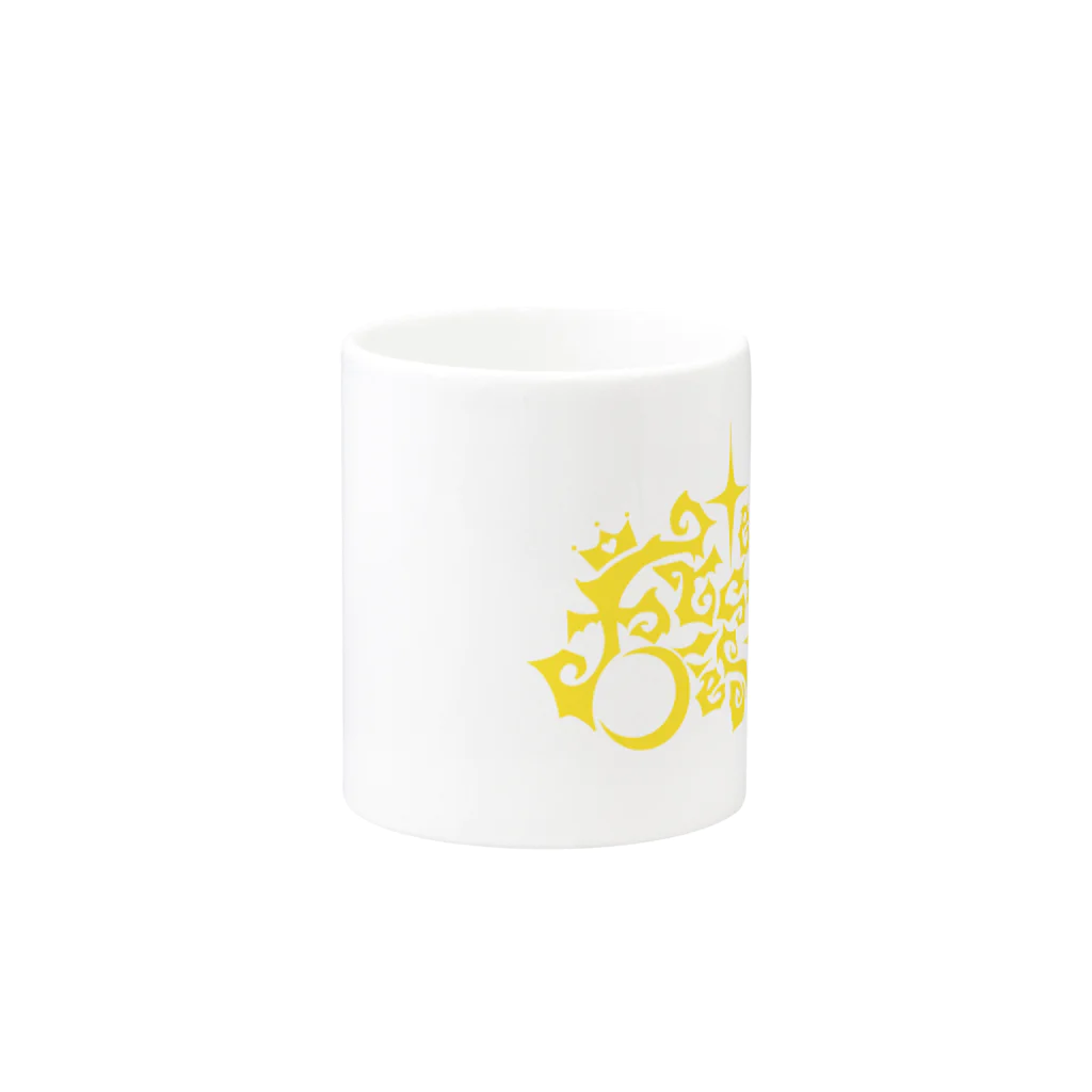 Asamiフェスグッズ WEB STOREのマグカップ2019黄色 Mug :other side of the handle