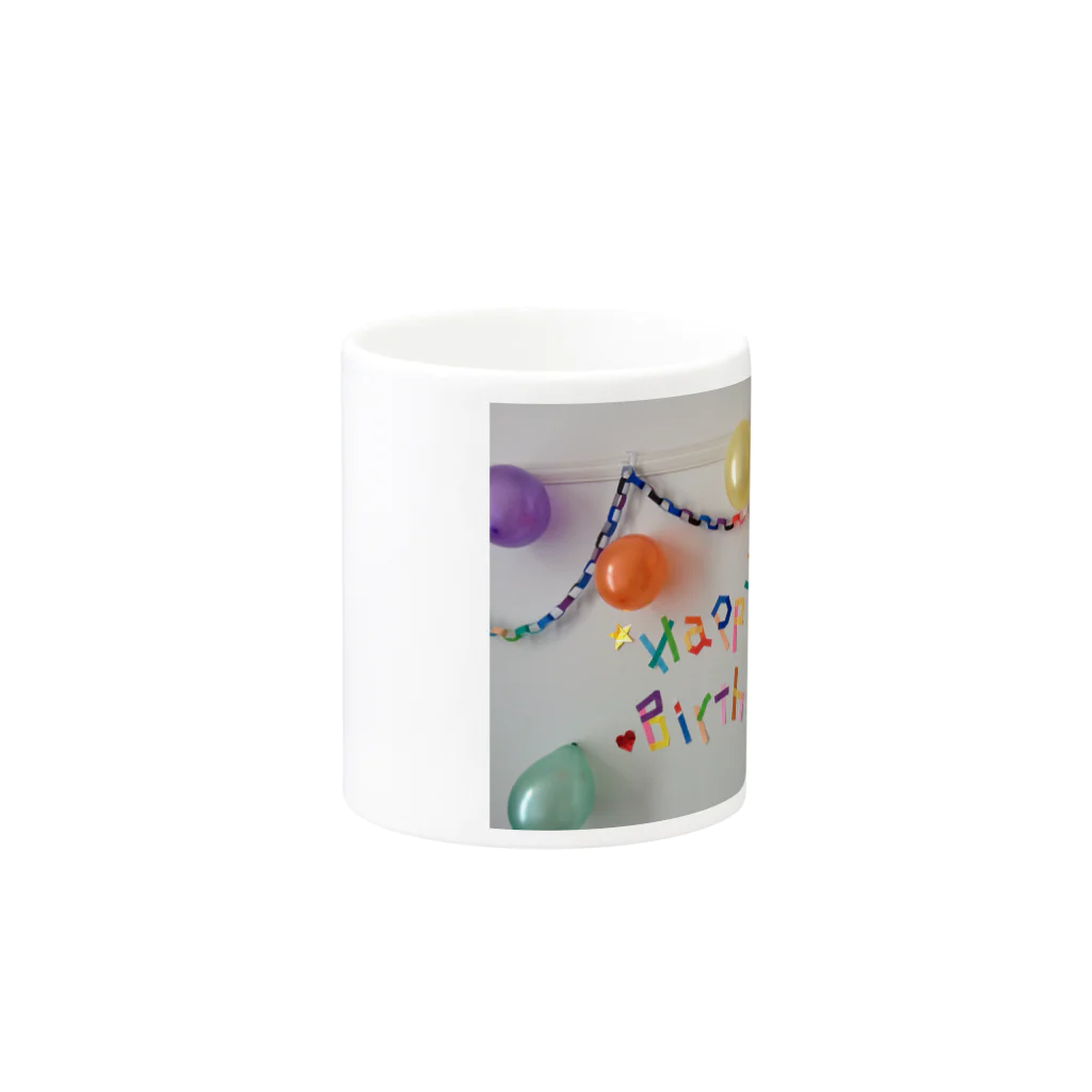 のんのほっこりHappyBirthDay Mug :other side of the handle