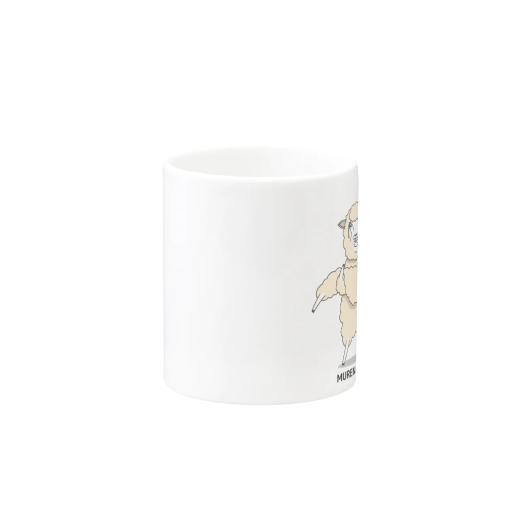 nachi_sheepのMURENAI SHEEP NO.3 Mug :other side of the handle