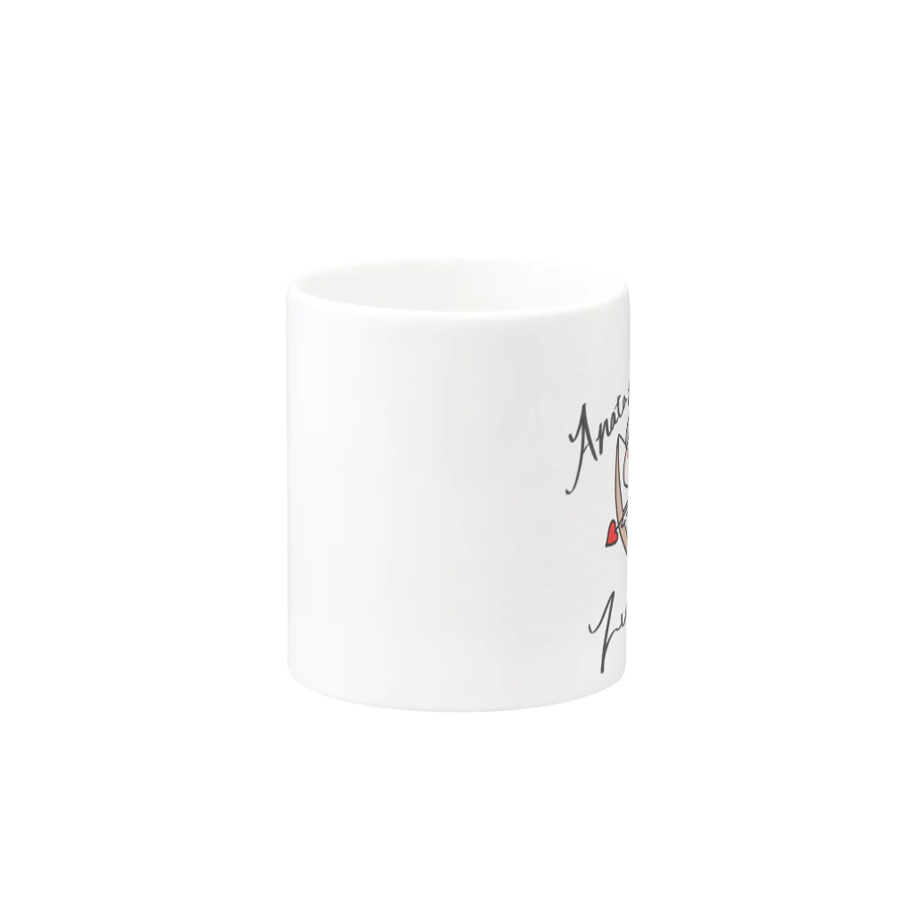 ちーちゃんショップのAnata no Heart ni Zukkyuun Mug :other side of the handle