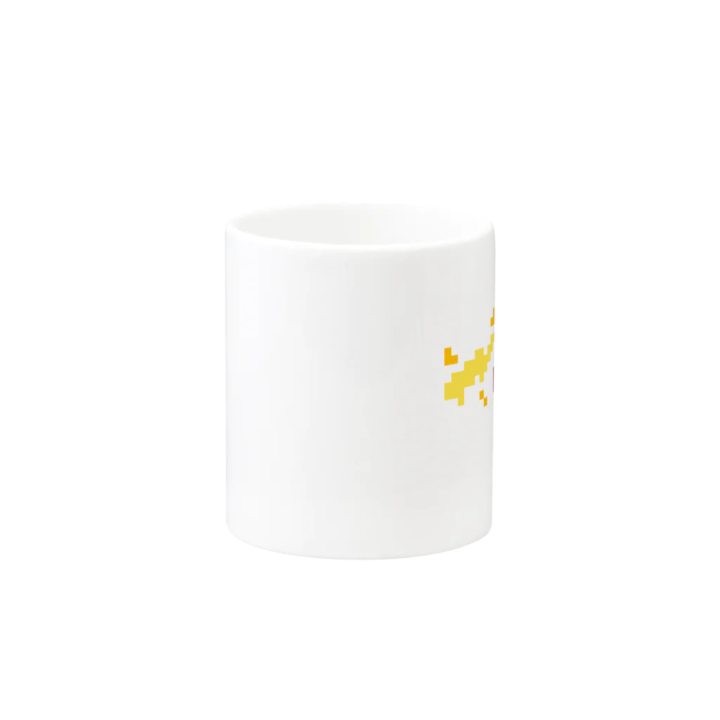 【ドット絵】ネコブレ商店の背脂ビーム Mug :other side of the handle