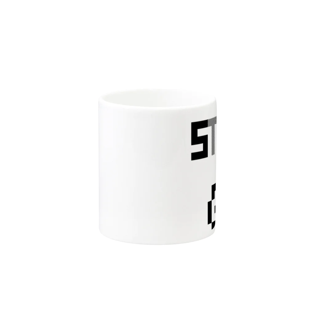 MIKOMOのSTAFF(ドット) Mug :other side of the handle