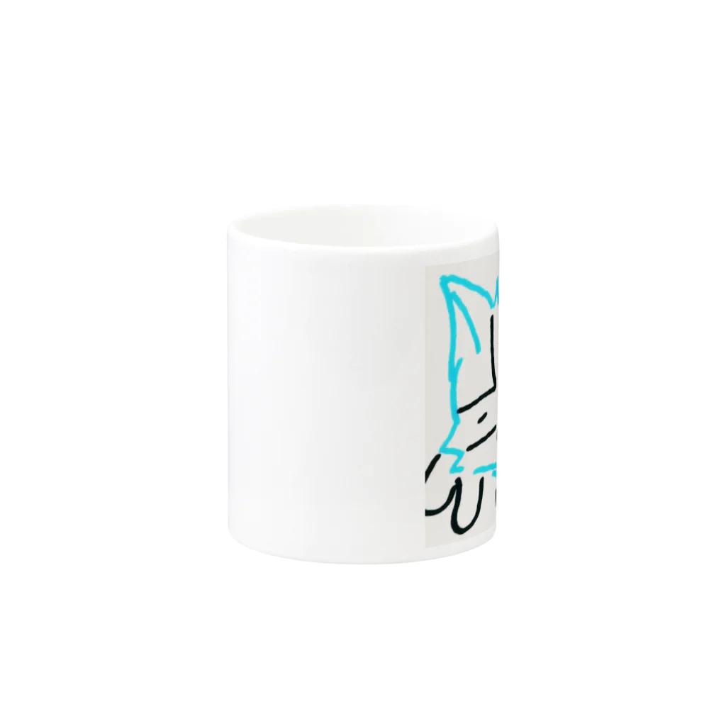 きつねうどんのマグカップ Mug :other side of the handle