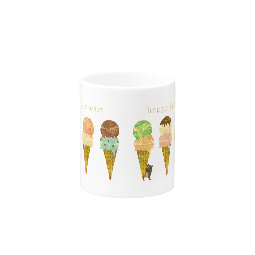 SORAHANAのhappy ice cream Mug :other side of the handle