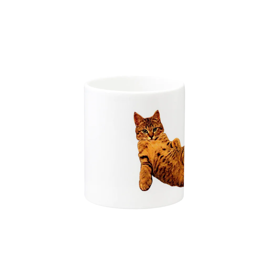 Elegant CatのElegant Cat ③ Mug :other side of the handle