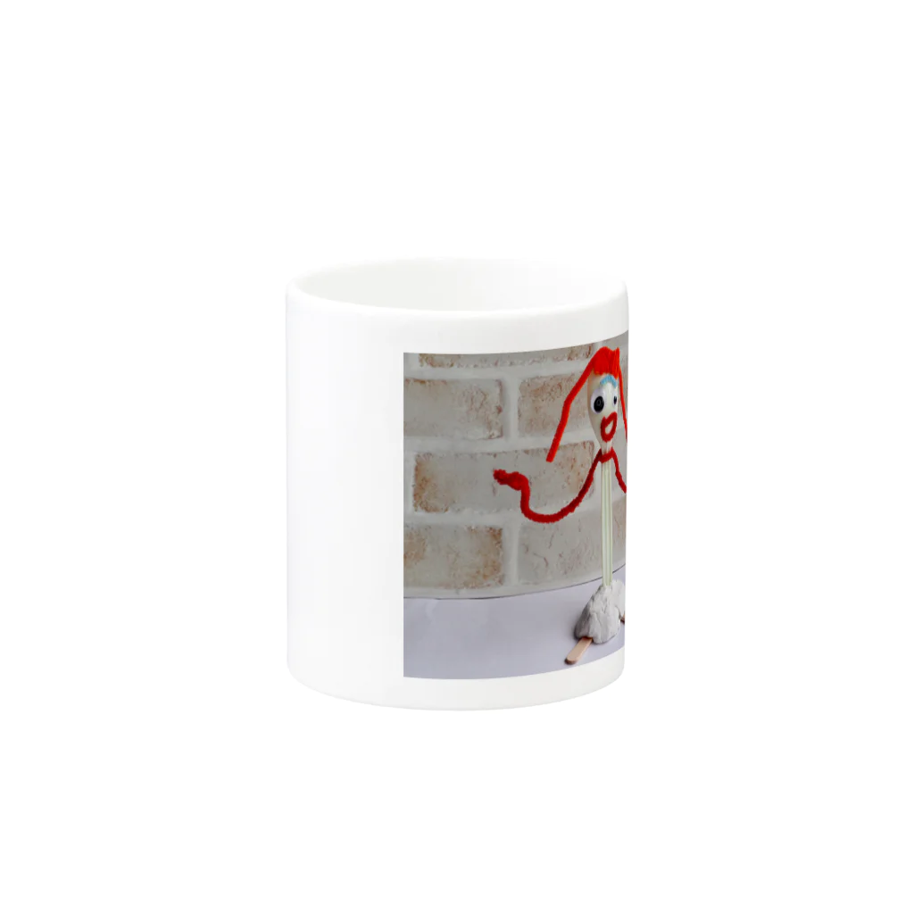 aozora308のフォーキー風の人形 Mug :other side of the handle