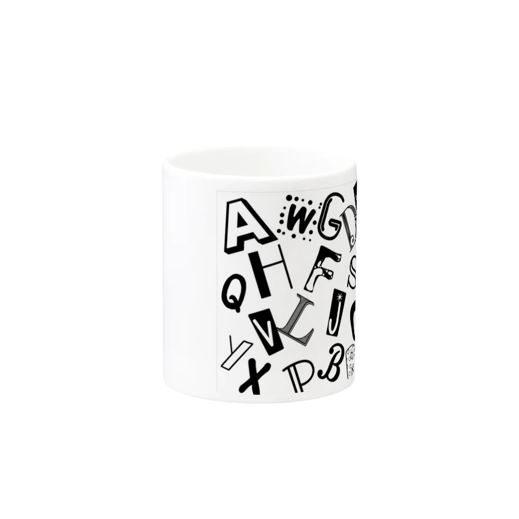 chouchou.のアルファベット(A～Z) Mug :other side of the handle