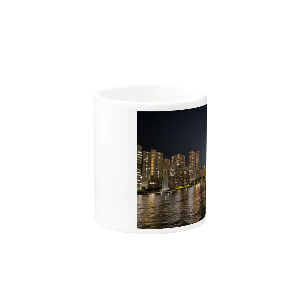 radioyaのTOKYO MOON（東京夜景） Mug :other side of the handle