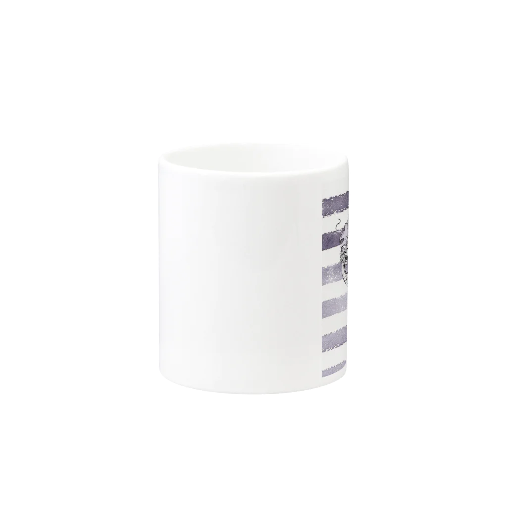 t-mituneのCHATON_チンチラ Mug :other side of the handle