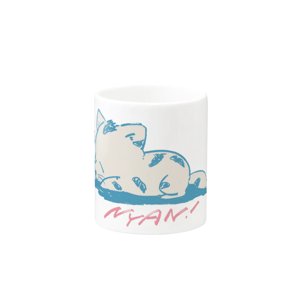 村川 里のねるねこ Mug :other side of the handle