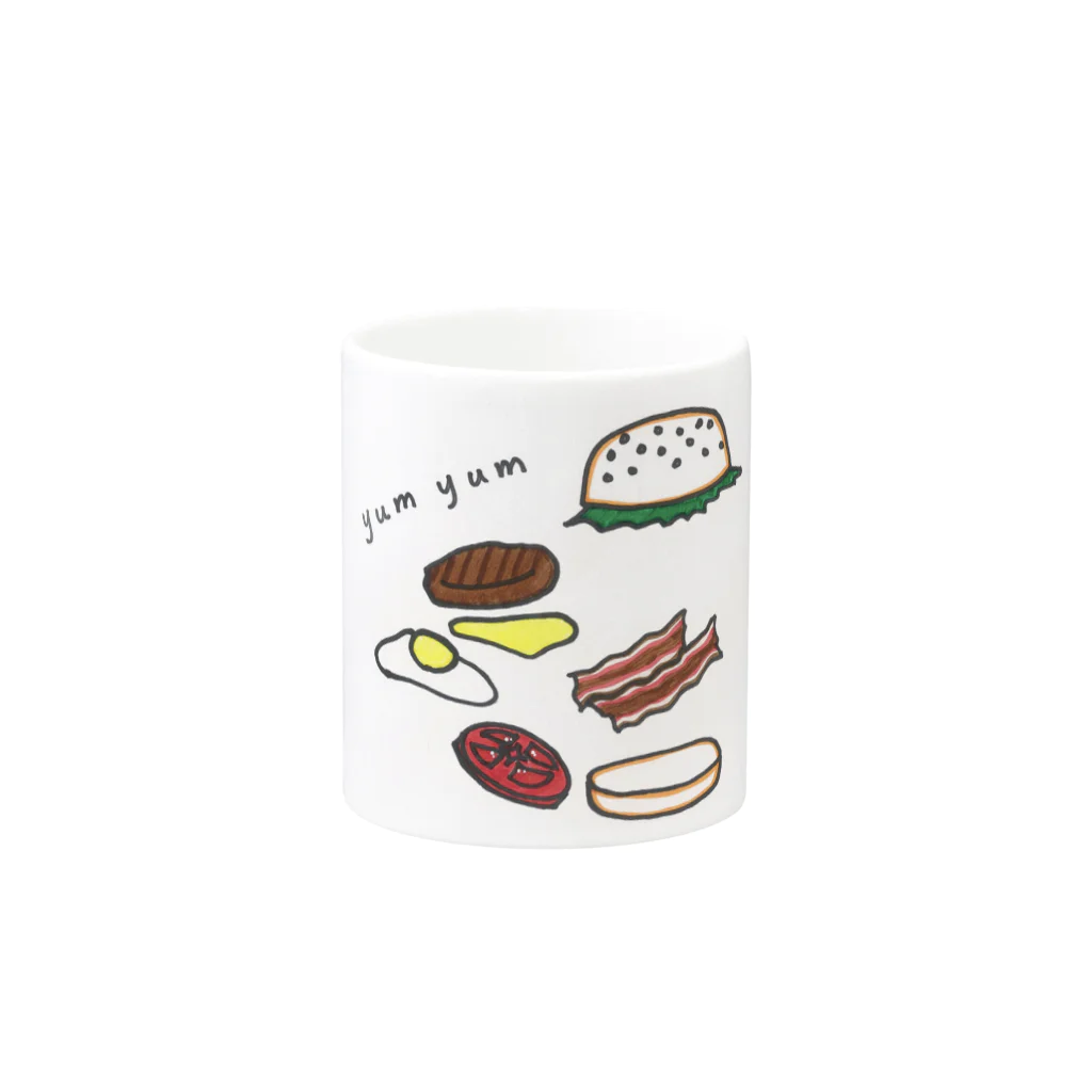 -YourStyle-のyum yum  Mug :other side of the handle