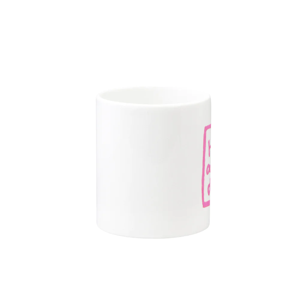 和玄堂suzuri店のHave a nice day（ピンク） Mug :other side of the handle