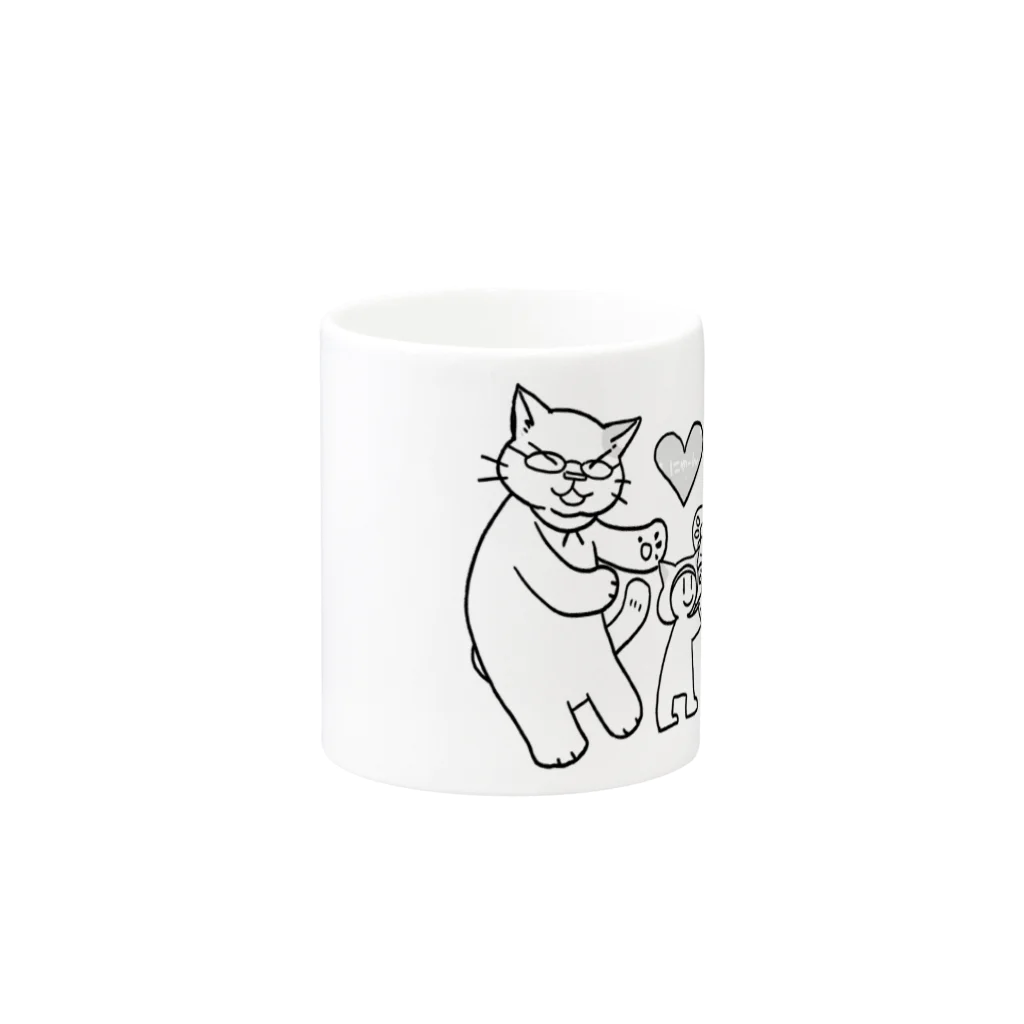 NEKOGETのにゃーん Mug :other side of the handle