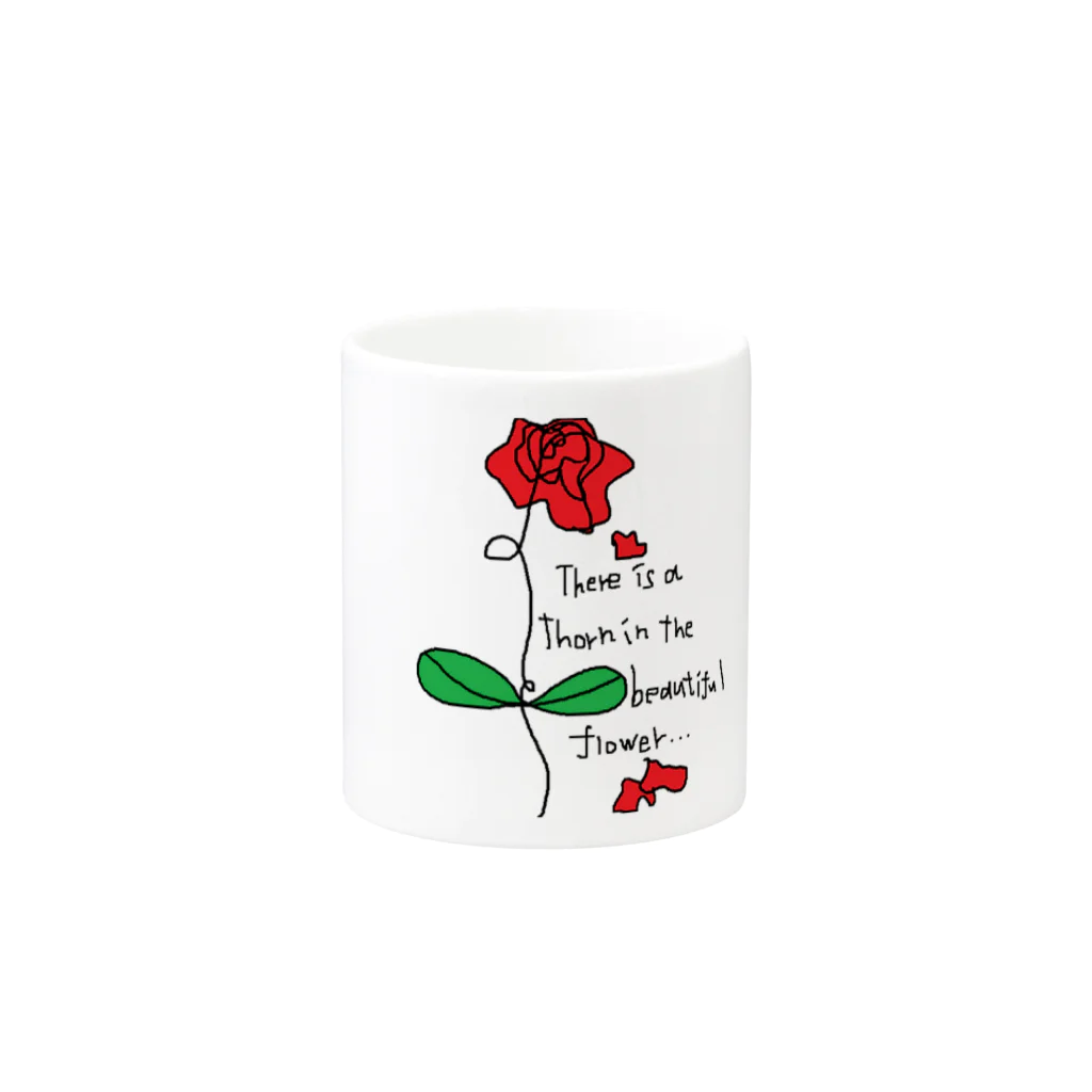 そらのROSE Mug :other side of the handle