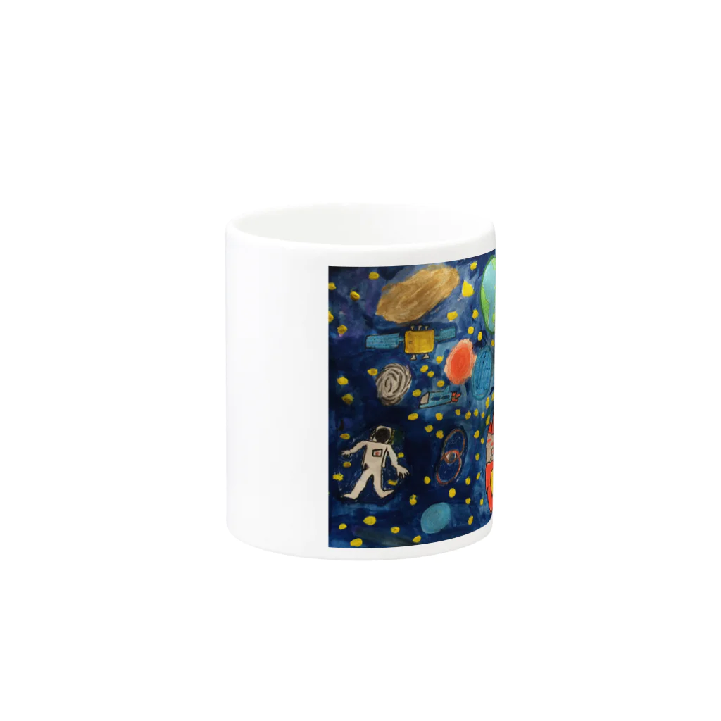 mackeyのこどもの頭の中の宇宙 Mug :other side of the handle