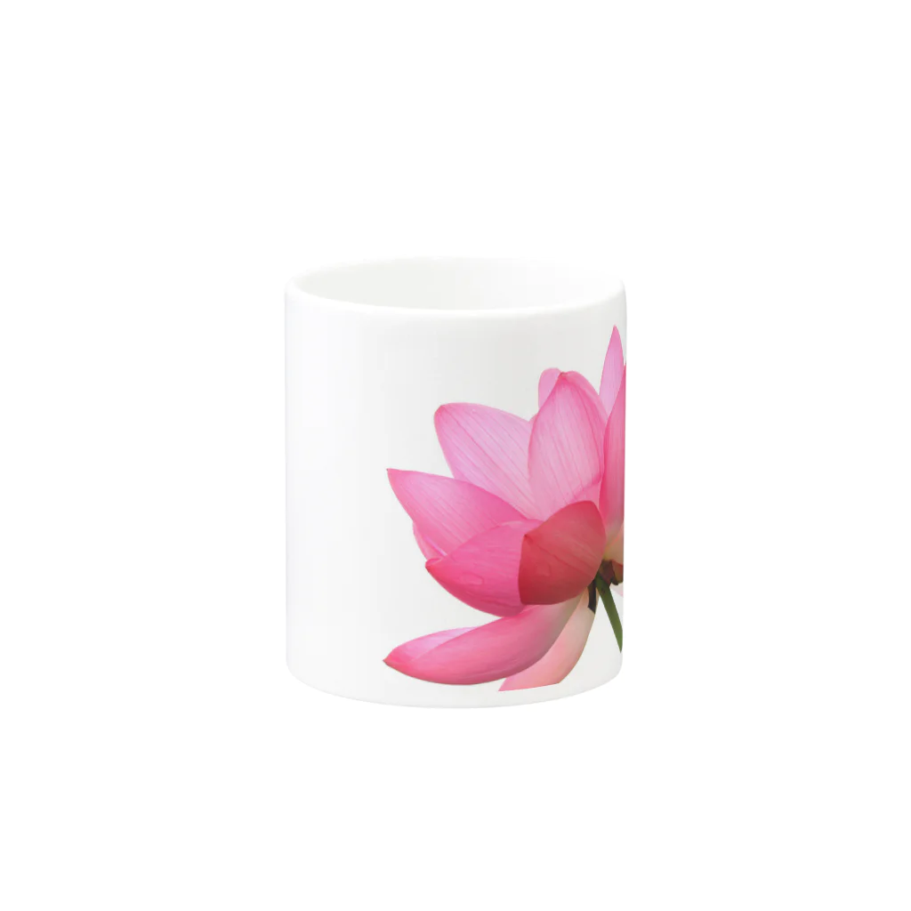 rose-love7の花柄 Lotusピクチャー柄 Mug :other side of the handle