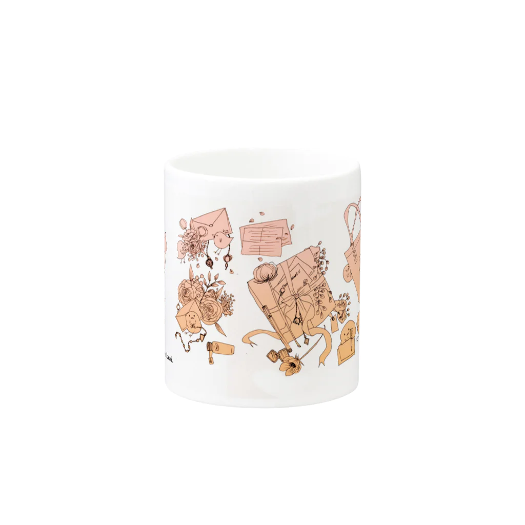 Venustaの賑やかひよこのマグ。-Novelty items- Mug :other side of the handle