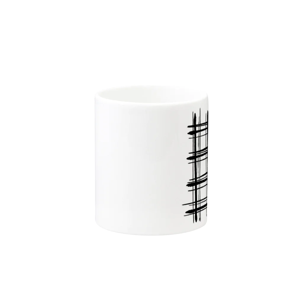 Rei Japanese Calligraphy Designのブラッシュラインシリーズ6 Mug :other side of the handle