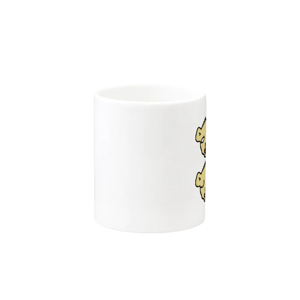 蛇口〆太のお店のハイエナ四面相 マグカップの取っ手の反対面