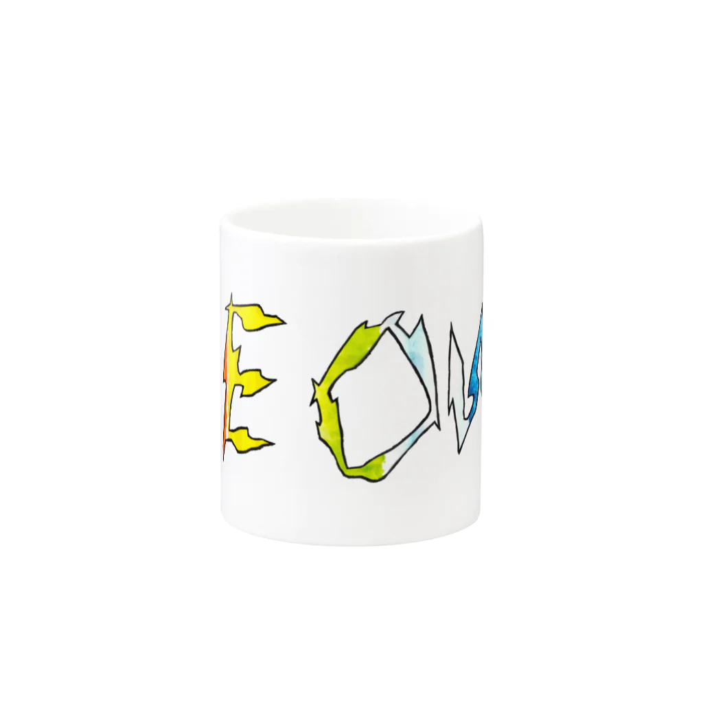 ChelmiiのMeow! -Rainbow Mug :other side of the handle