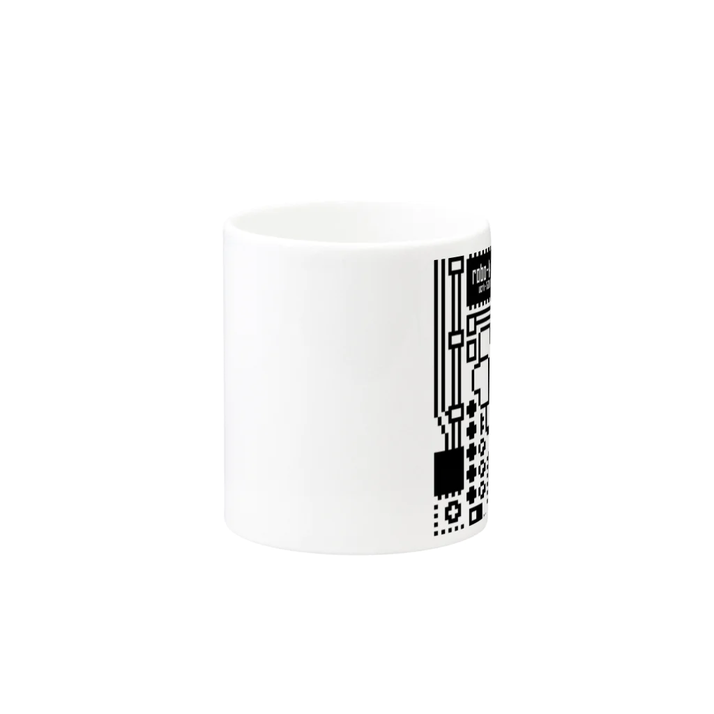 uchukunのROBOKUN8BITbasis Mug :other side of the handle