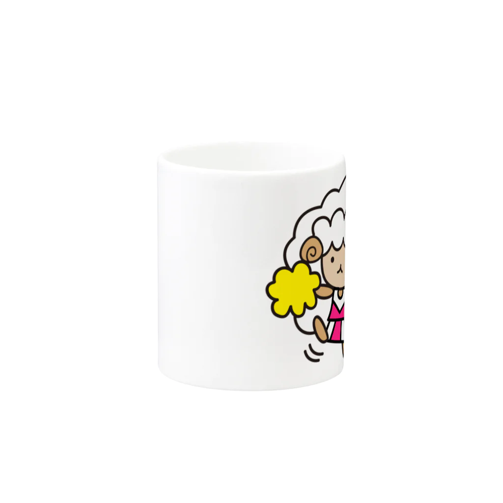 うさりえるのチアガールめぇる Mug :other side of the handle