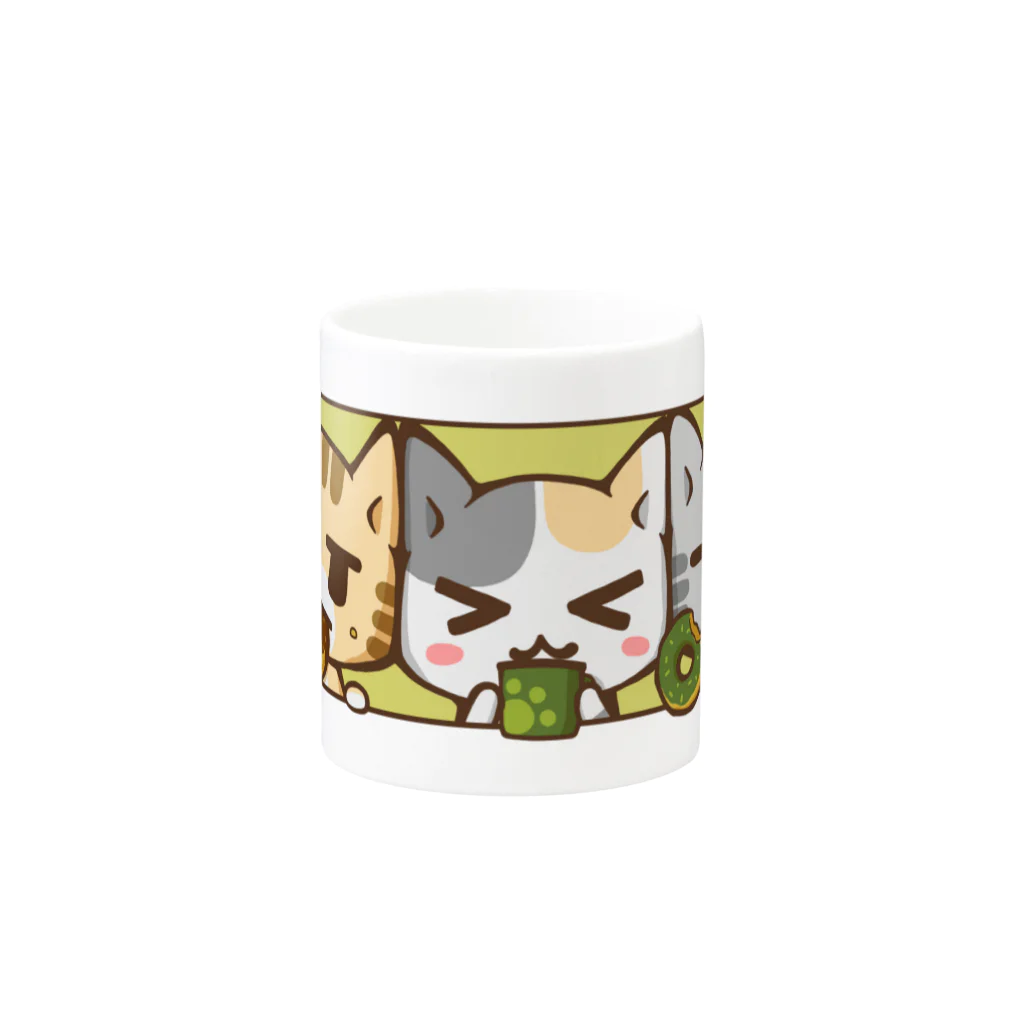 くつろぎ猫工房のくつろぎ猫 ~まったりドーナツ~ Mug :other side of the handle